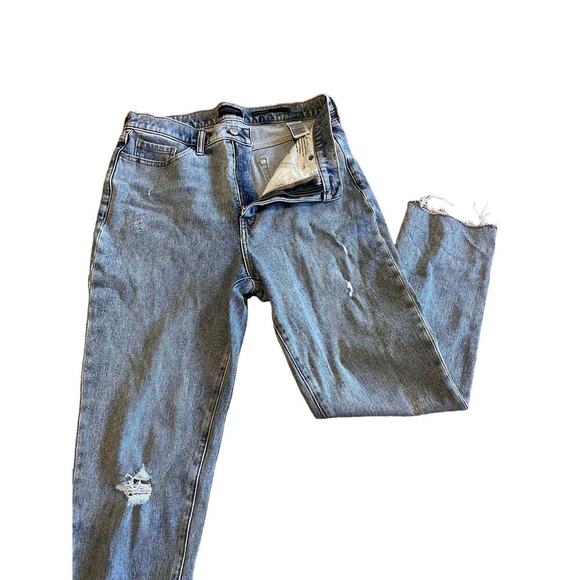 Banana Republic jeans sz 31 high rise vintage slim distressed light wash denim - Picture 3 of 10